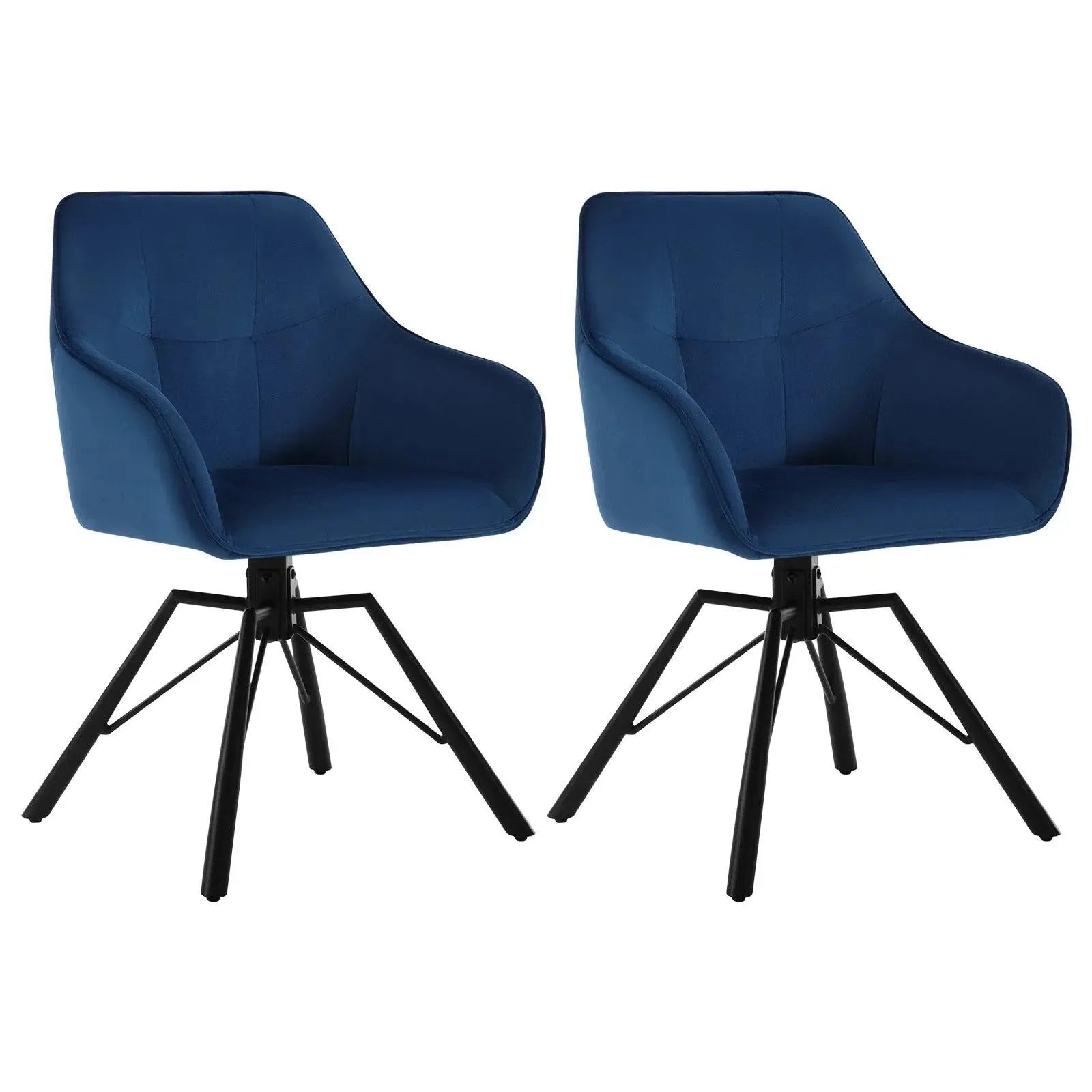 Feronza™ 2-Delige Set Draai-Eetstoelen met Armleuningen en Rugleuning - Feronza
